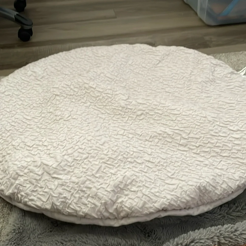 Washable light pink baby playmat